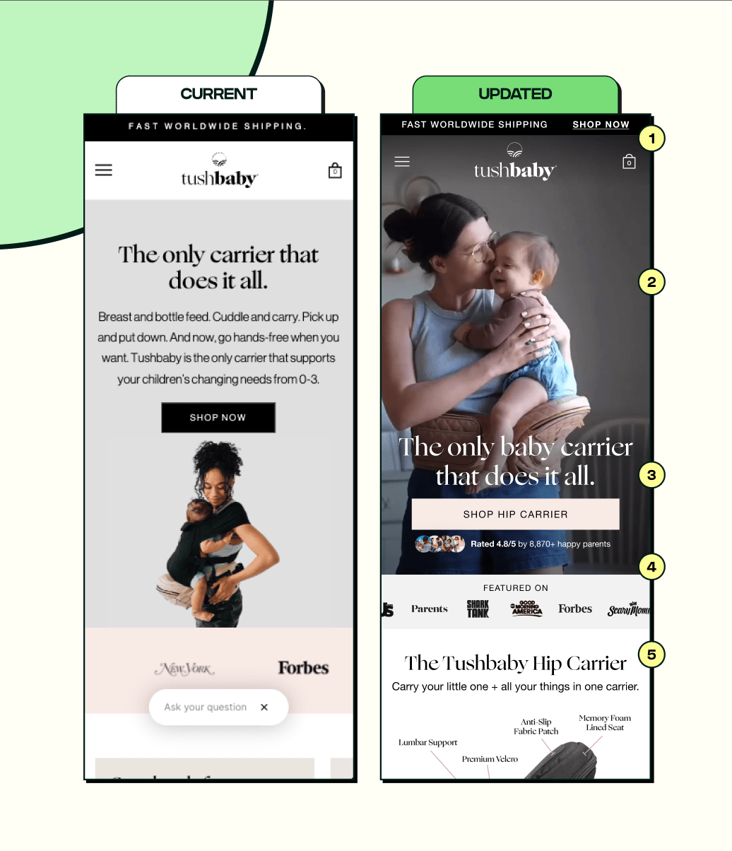 TushBaby - CRO Retainer - Team Bliink